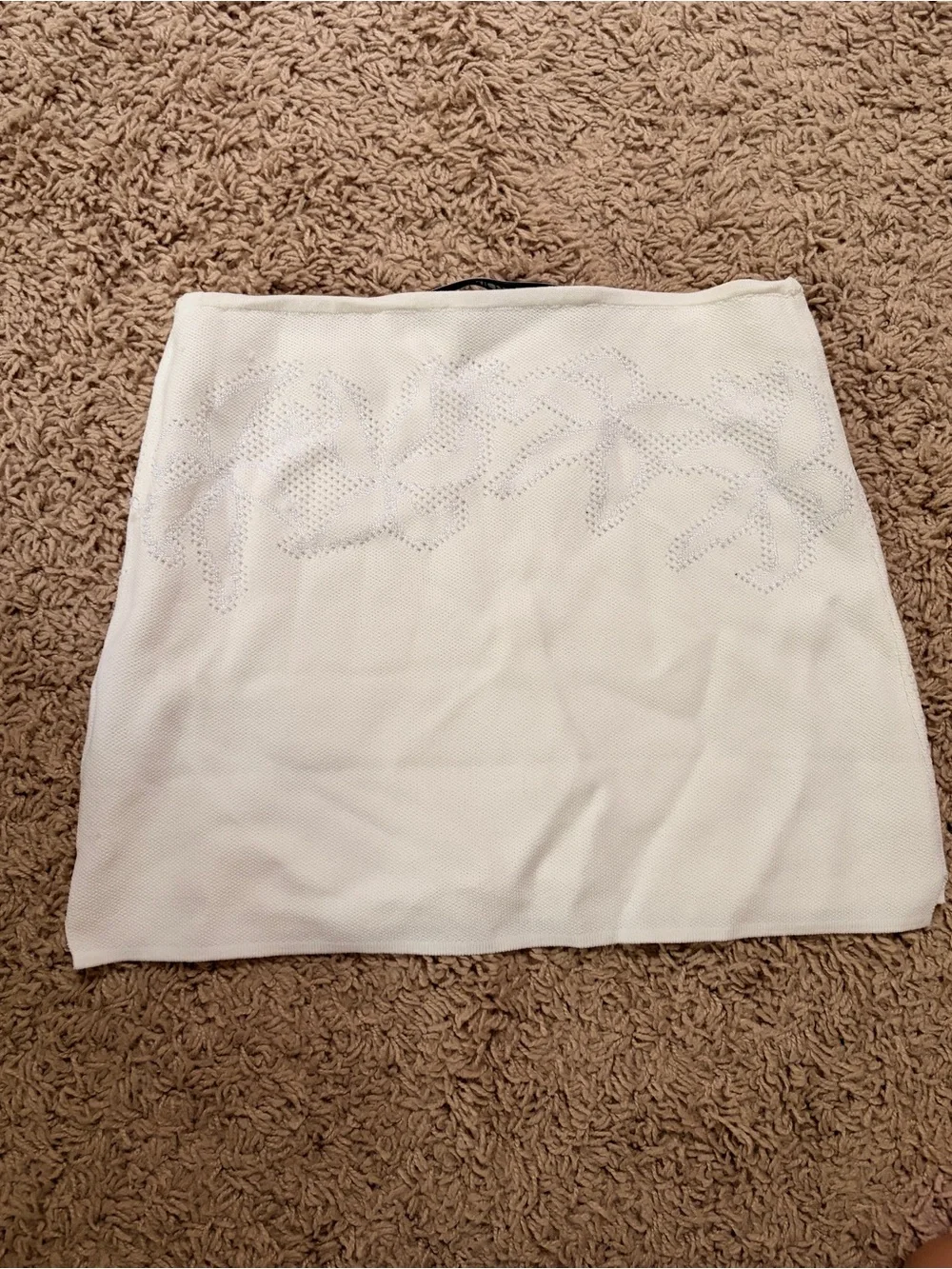 Tank air plumeria girl mini skirt in color milk